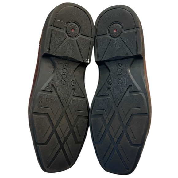 ECCO Seattle Bicycle Toe Leather Shoes Brown Tie Derby Comfort EU45 / US11-11.5 - Picture 10 of 16